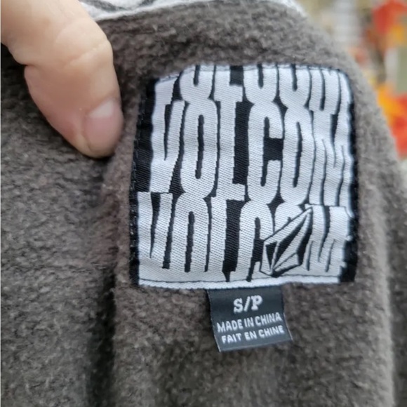 VOLCOM Cotton Blend Striped Graphic Hoodie - Picture 6 of 10